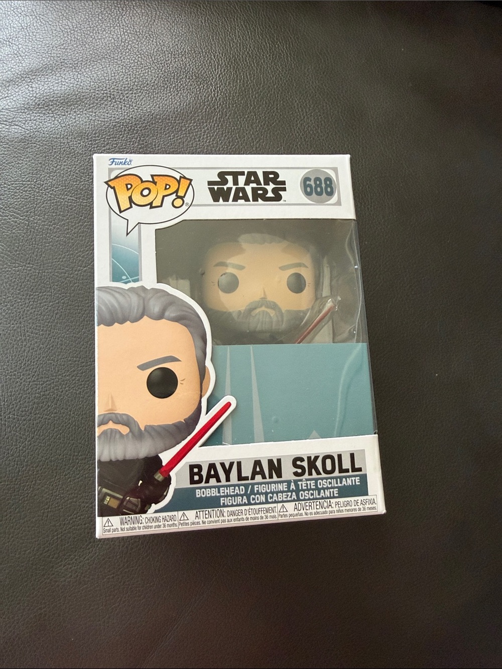 Funko Baylan Skoll Pop! Figure with Teal Panel and Red Lightsaber